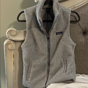 Patagonia Light Gray Fleece Vest